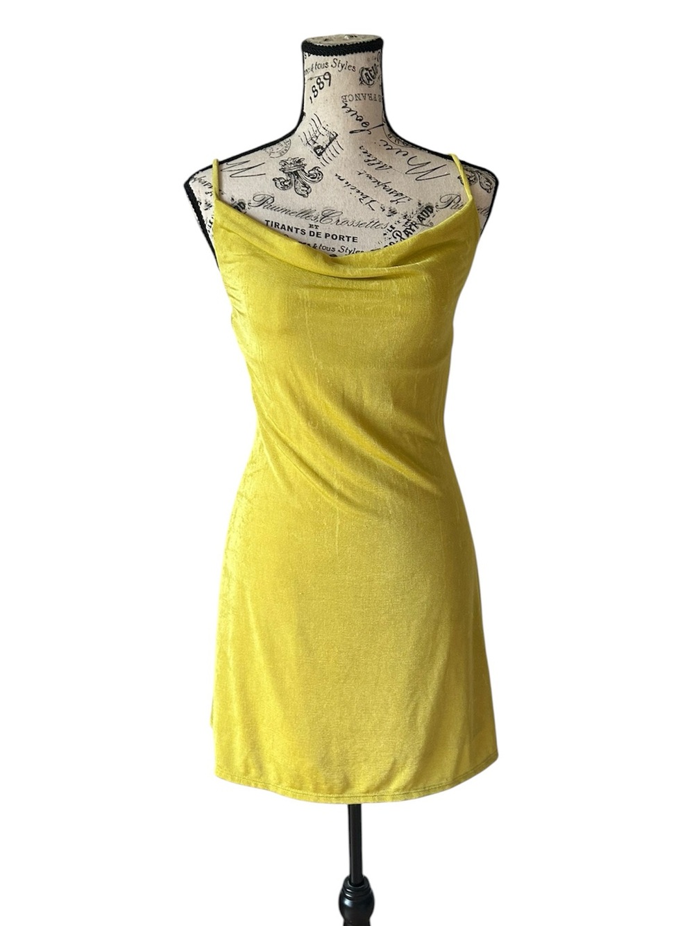 Rolla Coster Yellow Cowl Slip Dress